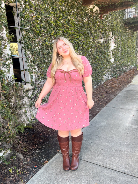 MEADOW DRESS (MAUVE)