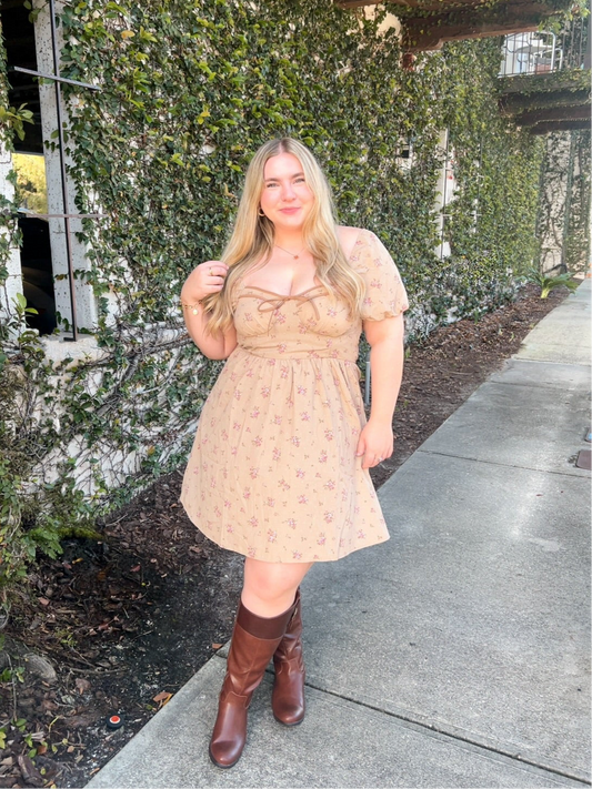MEADOW DRESS (TAUPE)