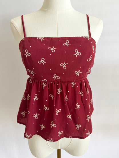 RAMONA TOP (BURGUNDY)