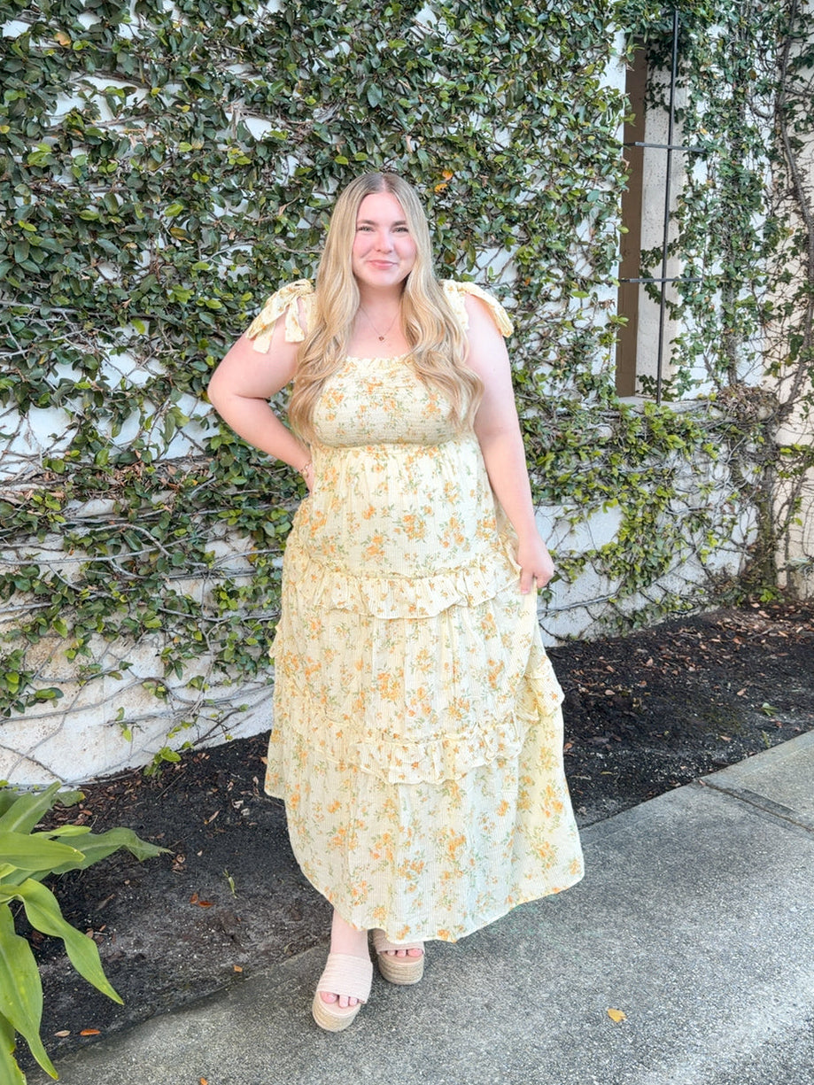 HONEYSUCKLE DRESS (YELLOW)