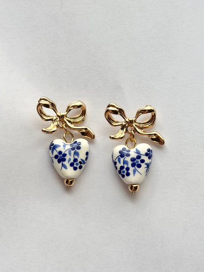 BLUEBELL BOW EARRINGS