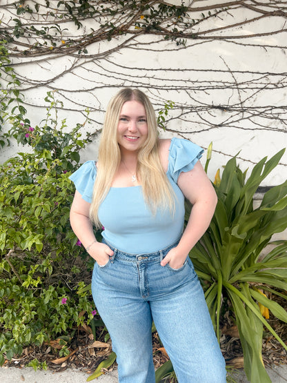 ELLA TOP (BLUE)