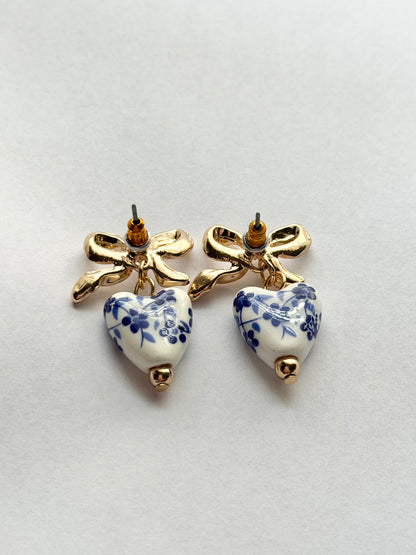 BLUEBELL BOW EARRINGS