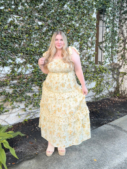 HONEYSUCKLE DRESS (YELLOW)