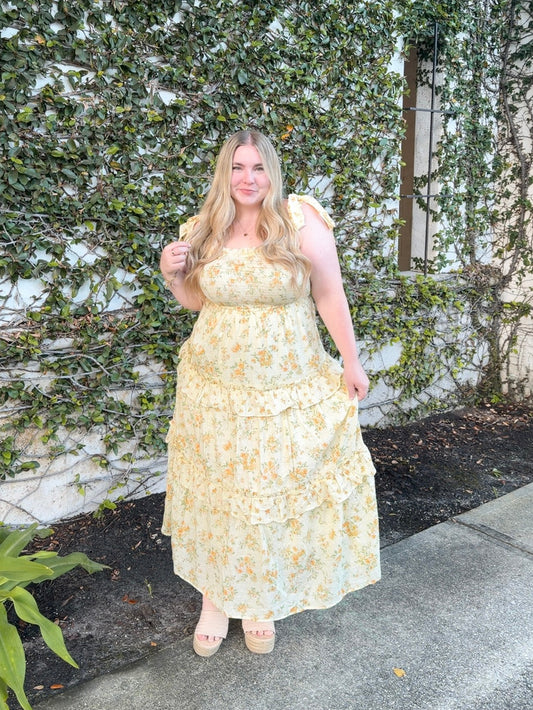 HONEYSUCKLE DRESS (YELLOW)