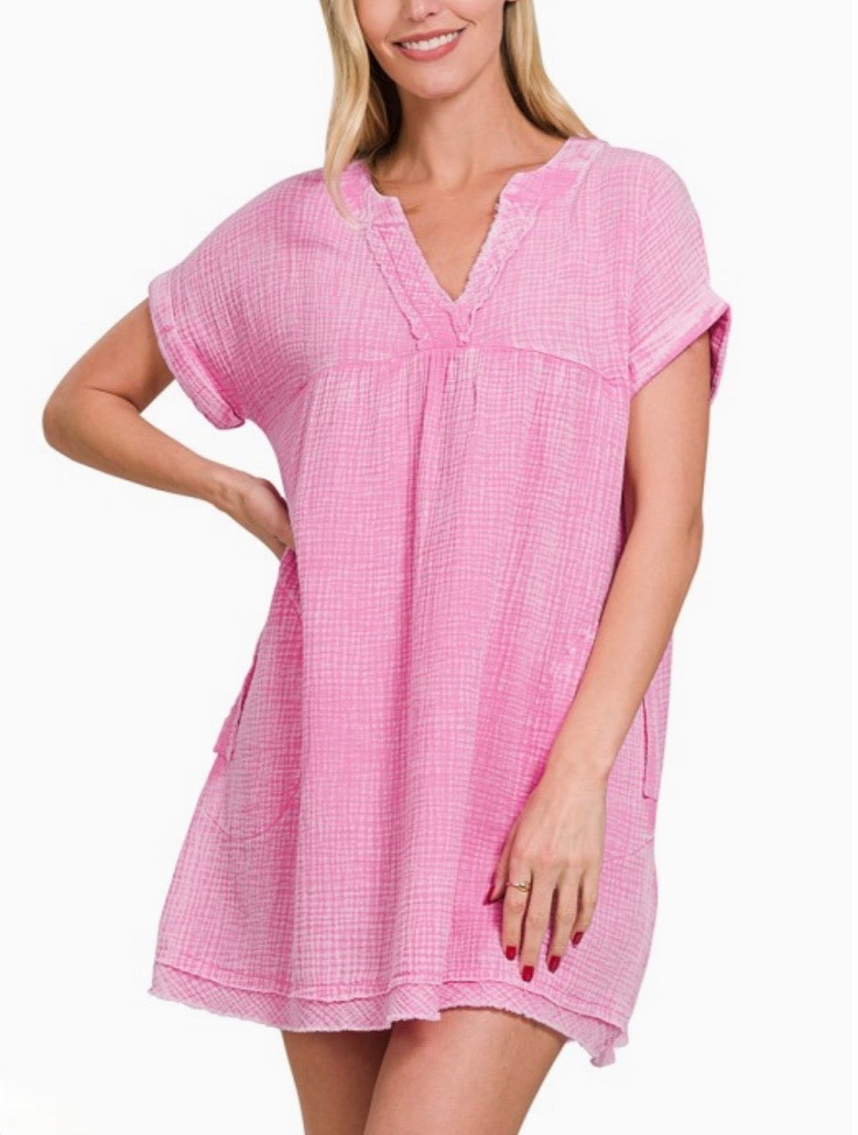 PEYTON DRESS (HOT PINK)