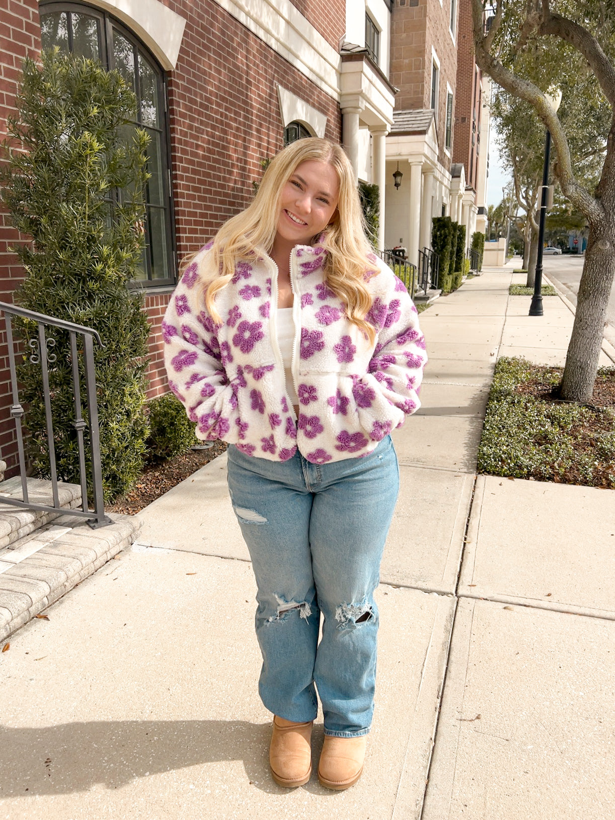 FLOWER POWER JACKET (GRAPE)
